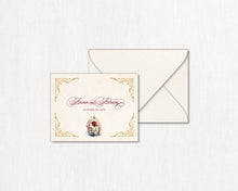 Load image into Gallery viewer, Rose Cloche Folded Thank You Card