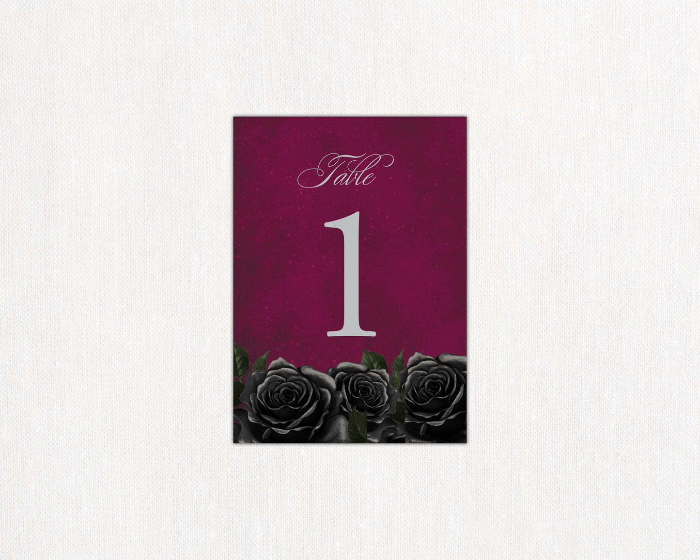 Dark Fairytale Table Number