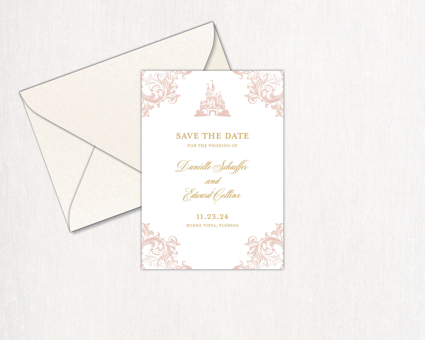 Elegant Castle Save the Date