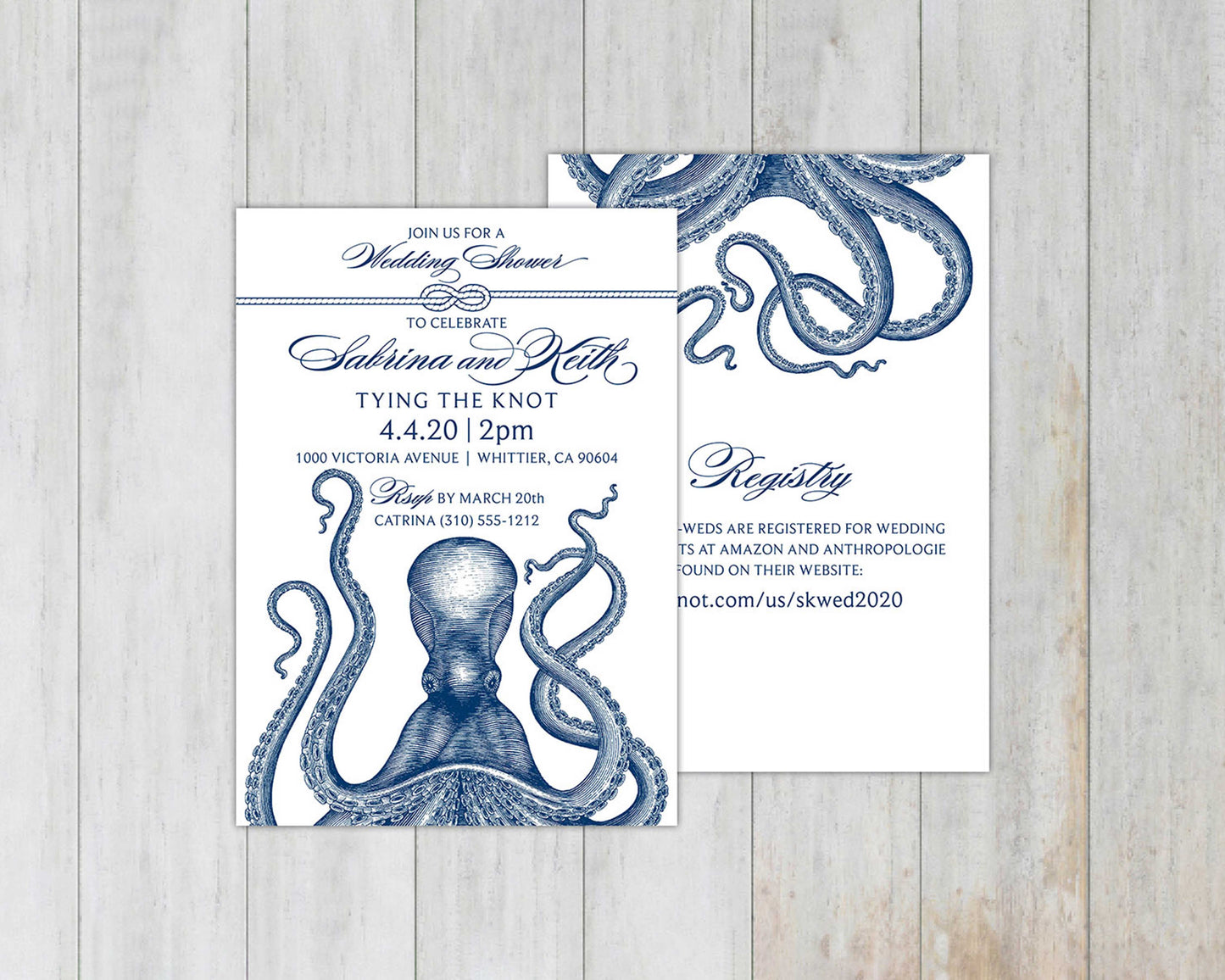 Vintage Krakken Invitation