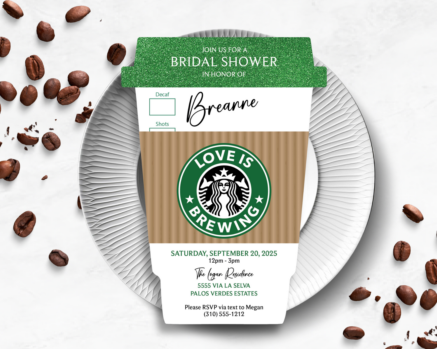 Love is Brewing Invitation