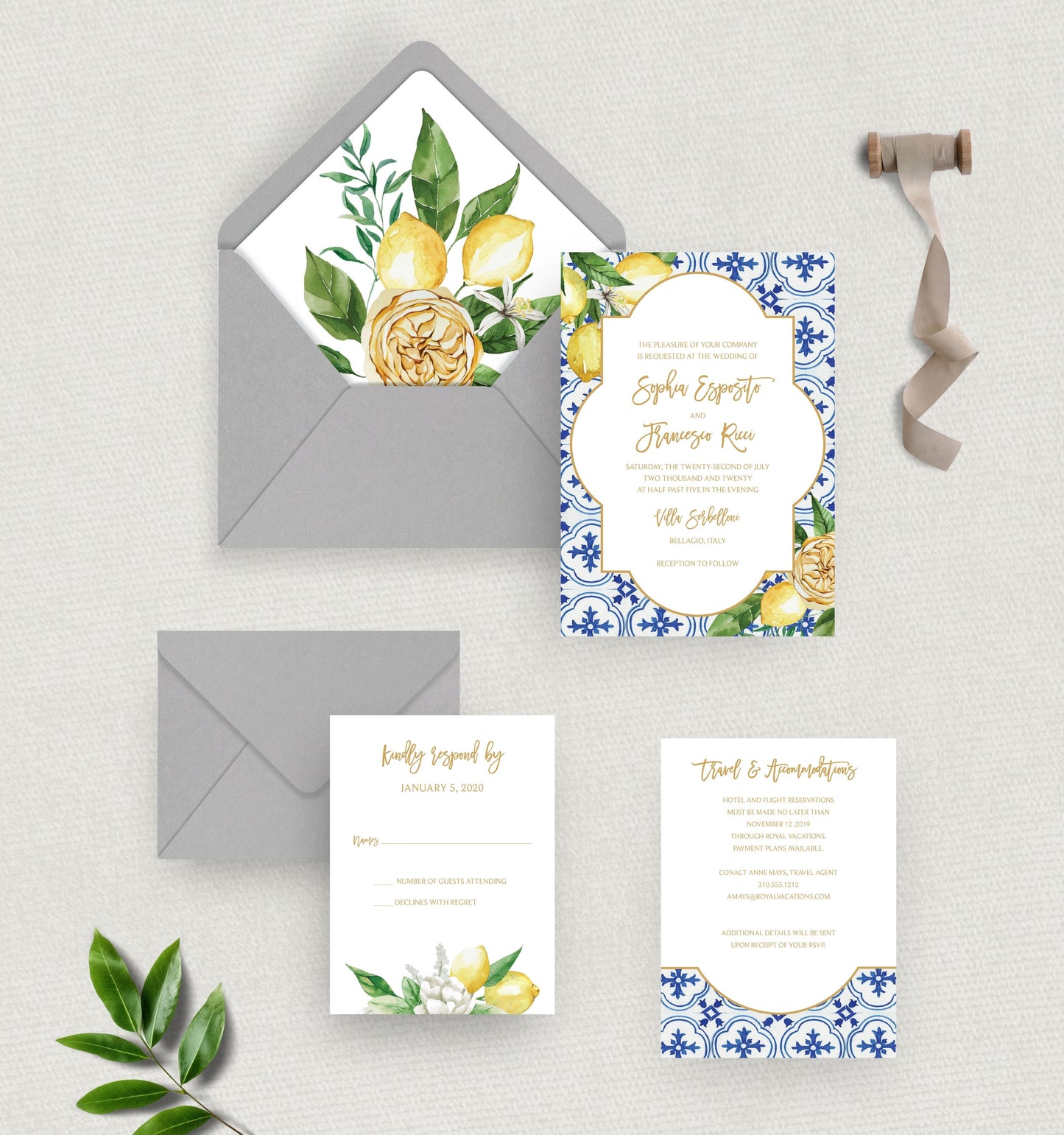 Mediterranean Summer Invitation