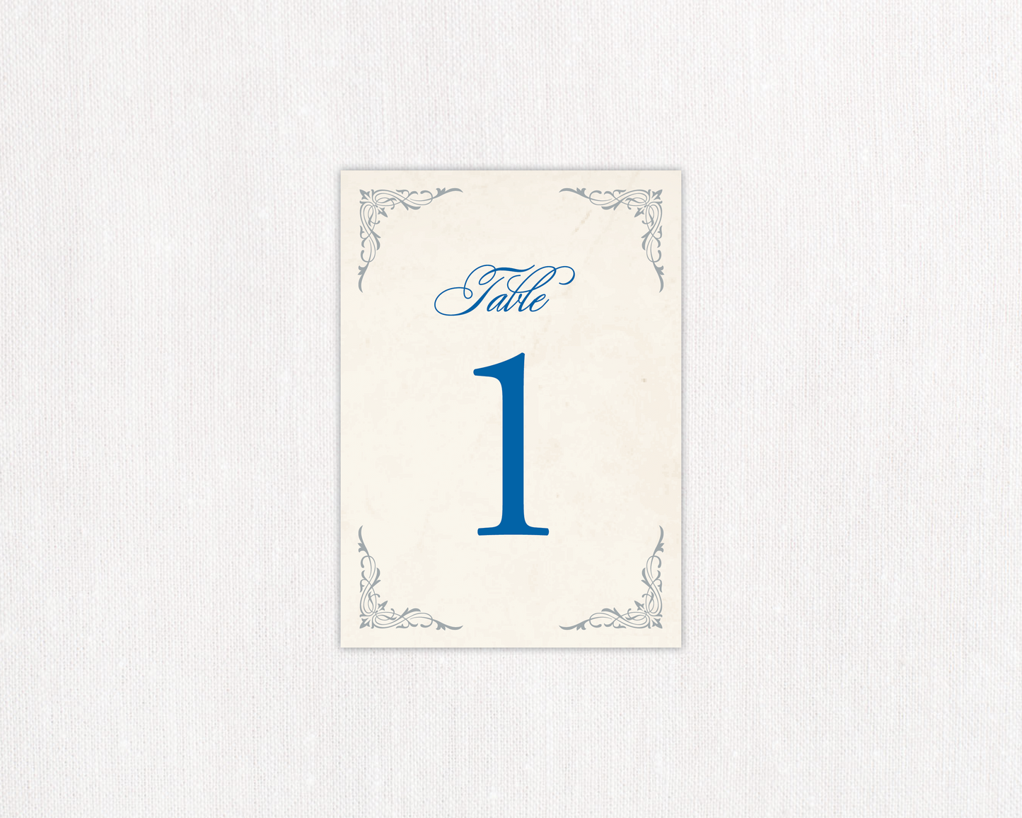 Elegant Border Table Number