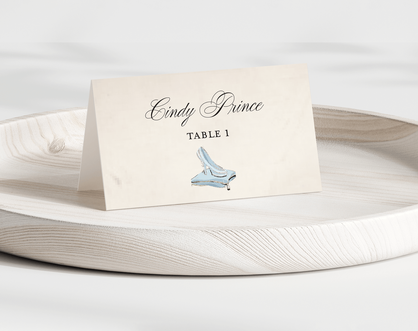 Cinderella Folded Place Cards
