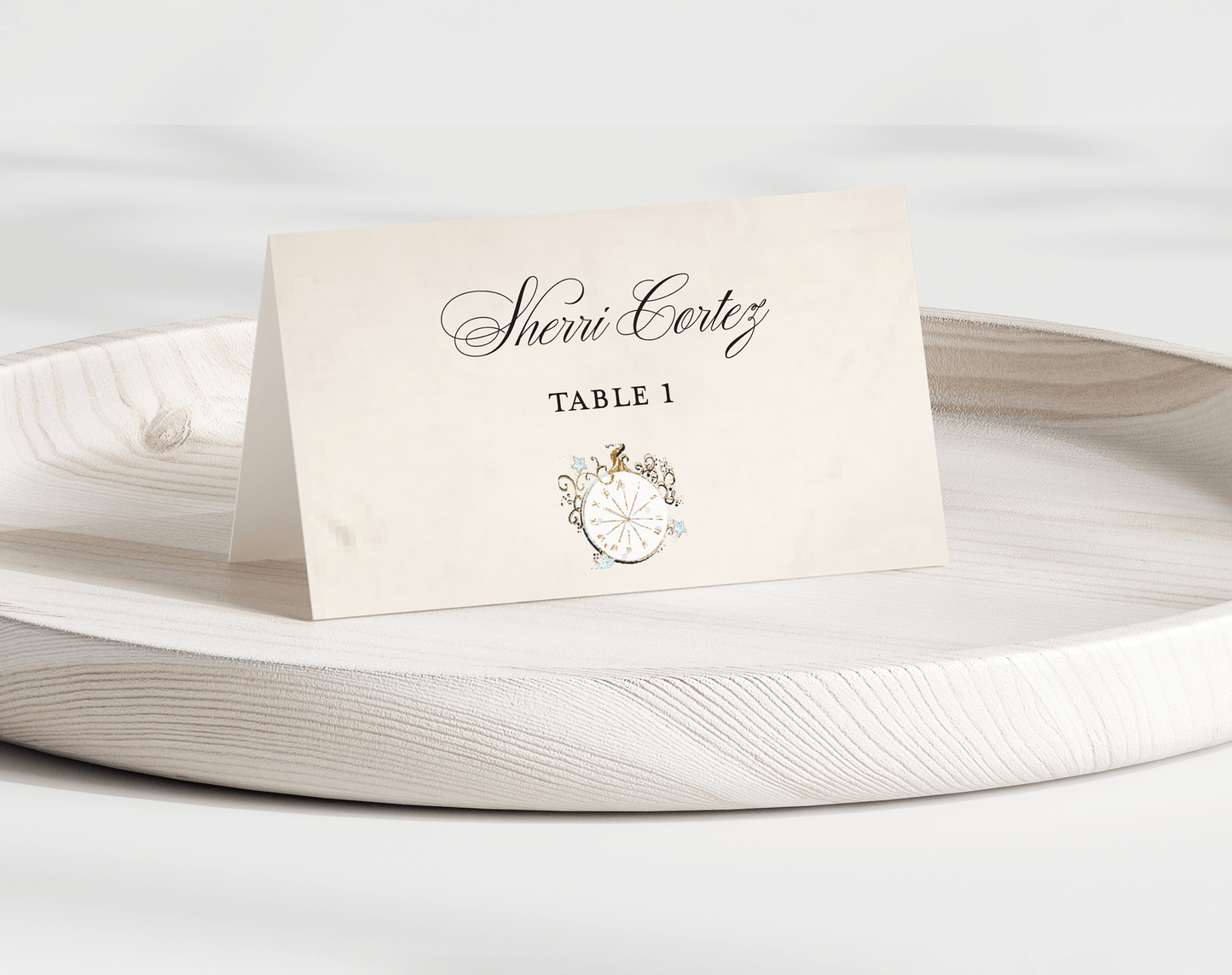 Cinderella Folded Place Cards