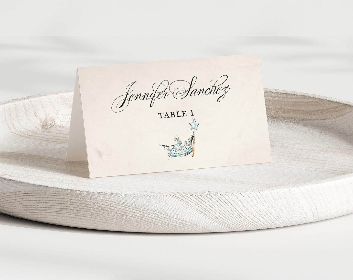 Cinderella Folded Place Cards
