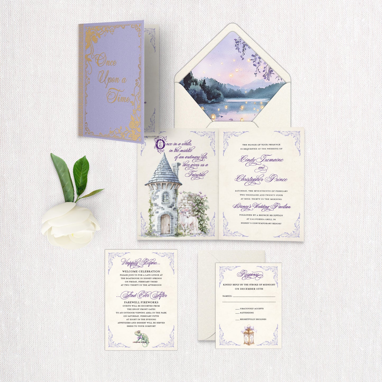 Rapunzel's Tower Invitation