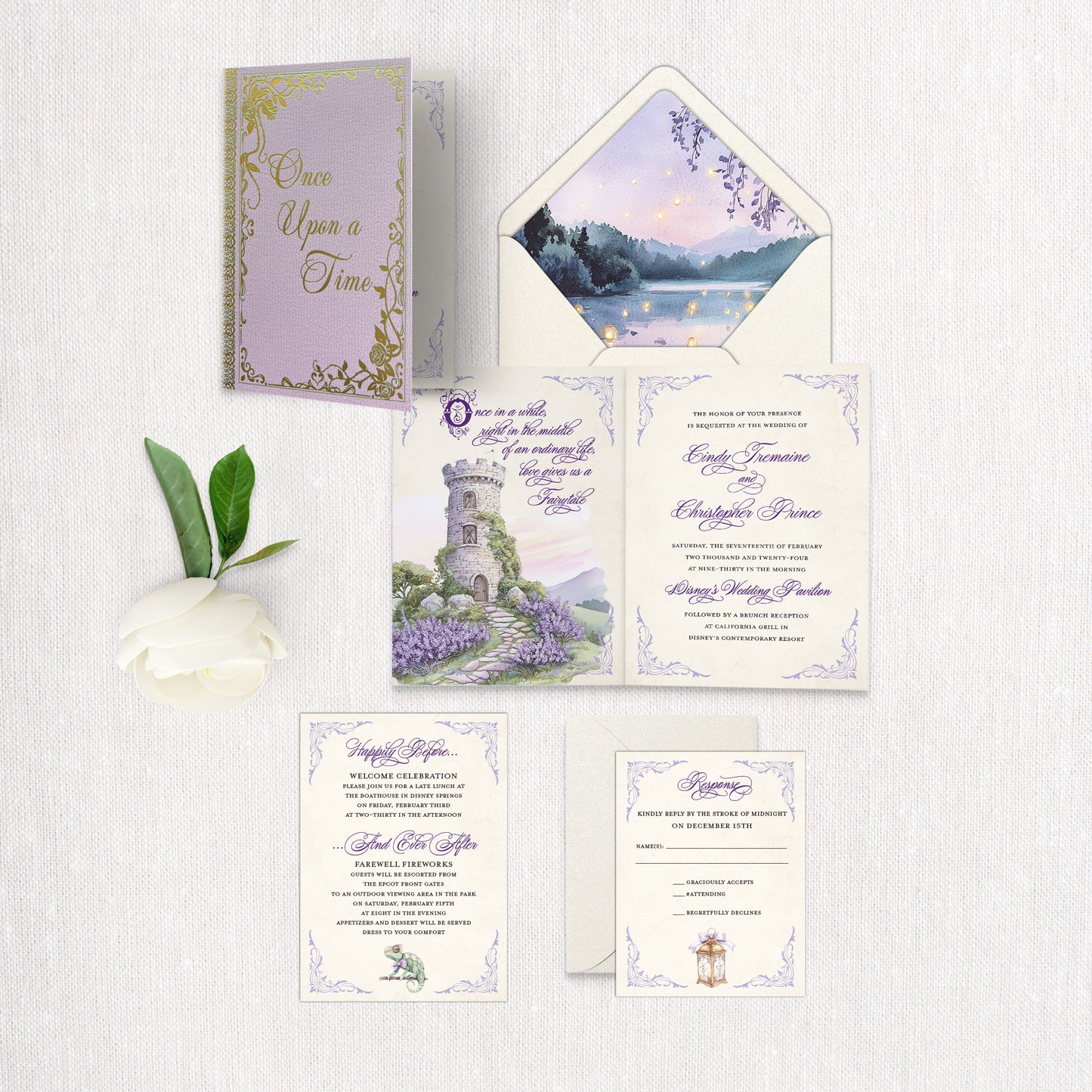 Rapunzel's Tower Invitation