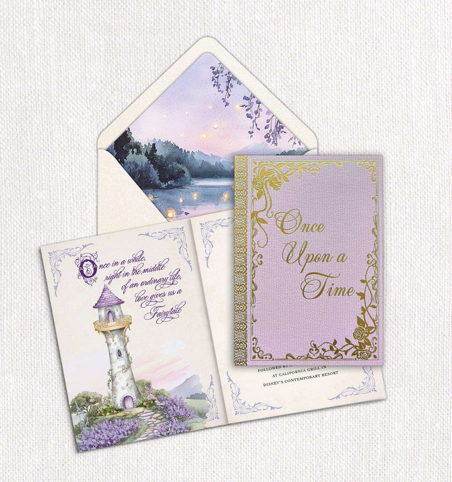 Rapunzel's Tower Invitation