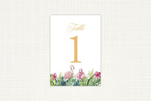 Load image into Gallery viewer, Royal Flamingo Table Number