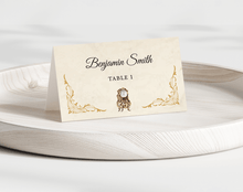 Load image into Gallery viewer, Beauty and the Beast Folded Place Cards