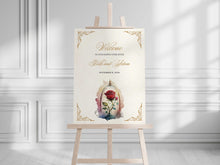Load image into Gallery viewer, Rose Cloche Welcome Sign