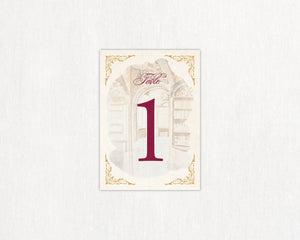 Belle's Library Table Number