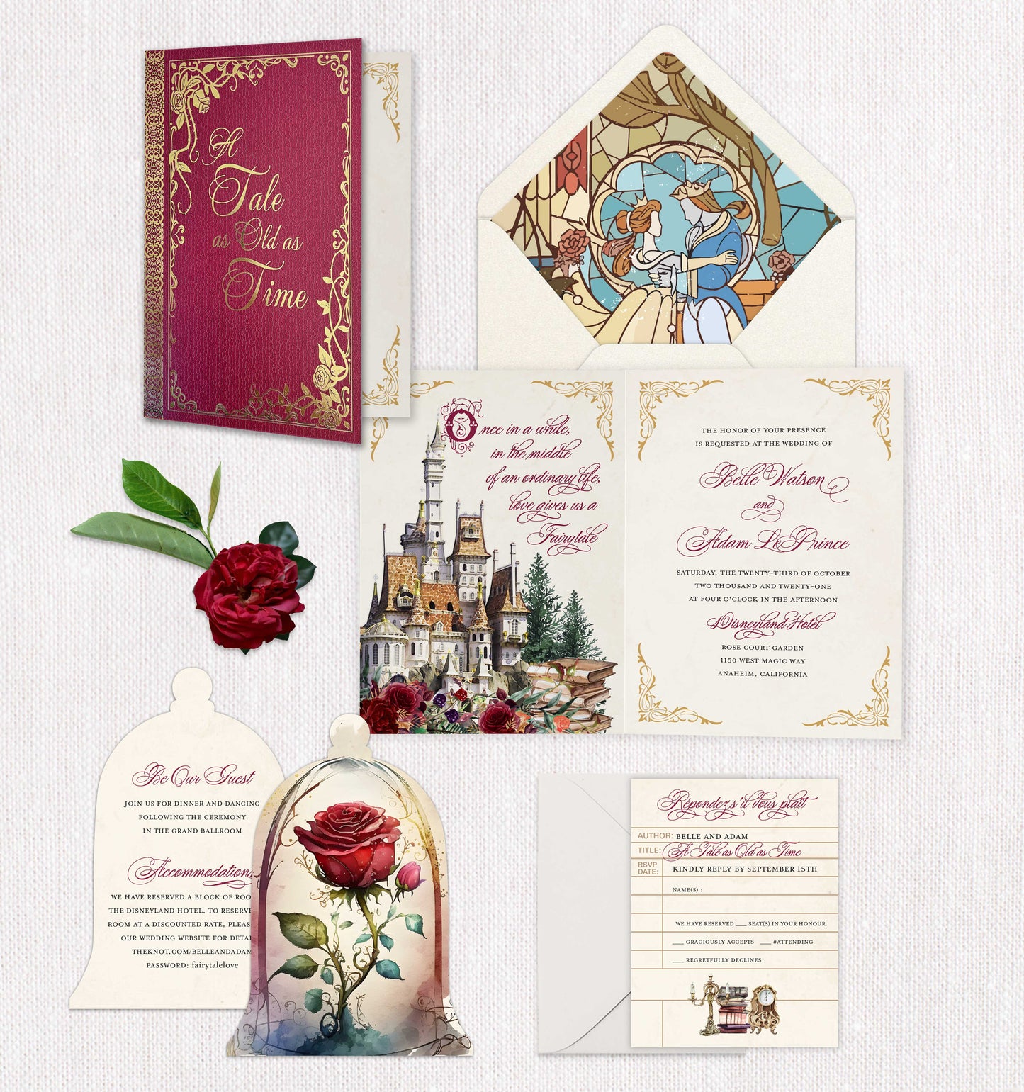 Beauty and the Beast Invitation
