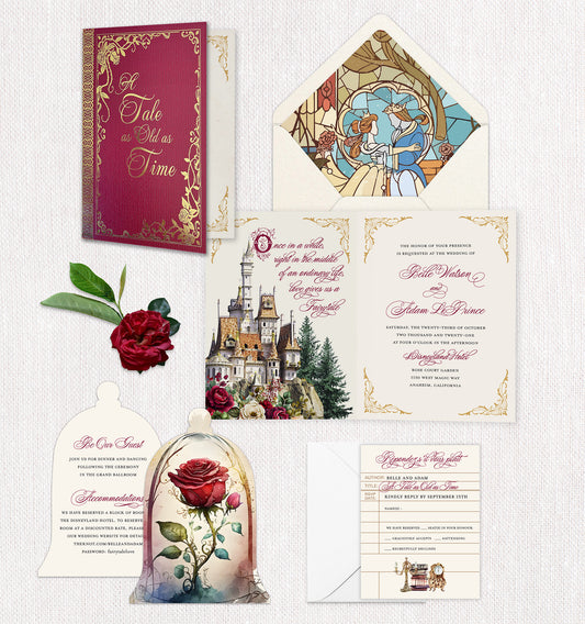 Beauty and the Beast Invitation
