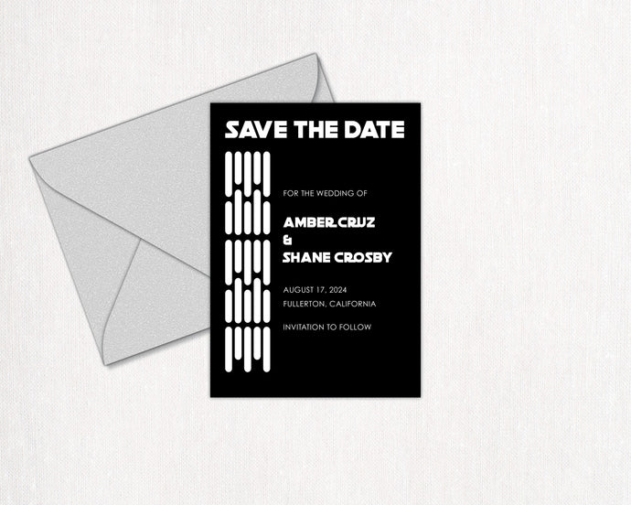 Space Ship Save the Date