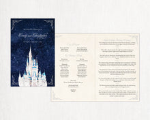Load image into Gallery viewer, Night Sky Fairytale Castle Folded Program