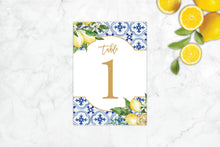 Load image into Gallery viewer, Mediterranean Summer Table Number