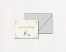 Load image into Gallery viewer, Cinderella Carriage Folded Thank You Card