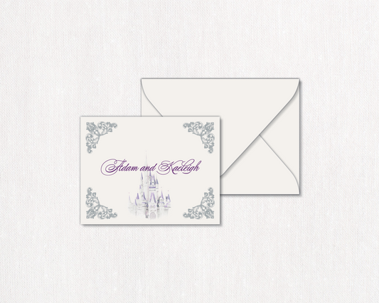 Fairytale Castle Folded Thank You Card
