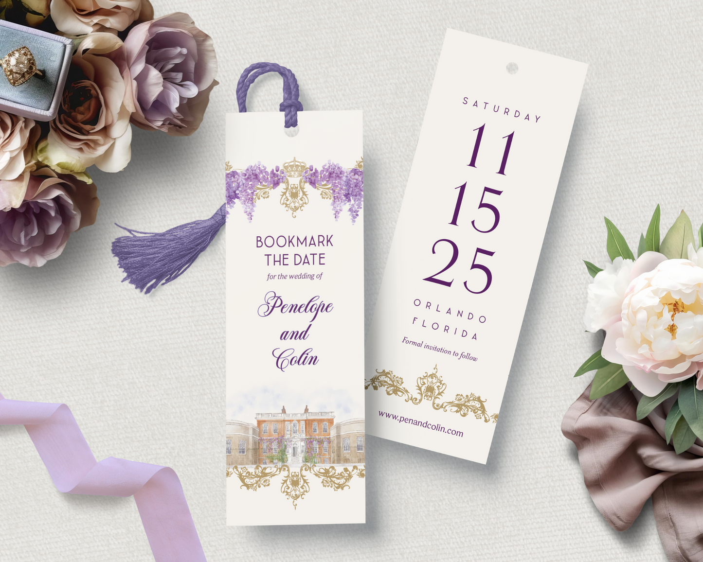 Regency Era Bookmark Save the Date