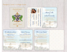 Load image into Gallery viewer, St. Lucia Coat of Arms Passport Invitation