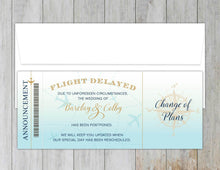 Load image into Gallery viewer, Flight Delay Notice Boarding Pass