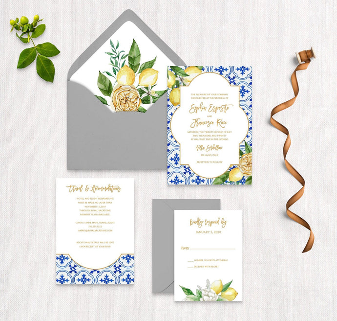 Mediterranean Summer Invitation