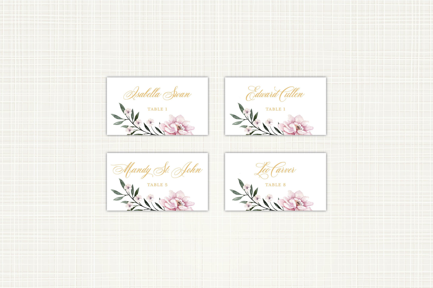 Royal Flamingo Place/Escort Card