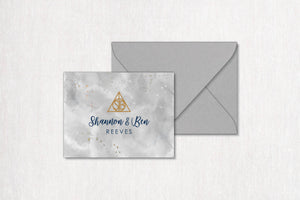 The Hallows Monogram Thank You Card